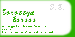 dorottya borsos business card